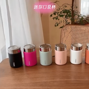 230ml/150ml มินิกาแฟขวดสูญญากาศน่ารักกระติกน้ำร้อนแบบพกพาเดินทางขวดน้ำ Cups