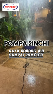 Pompa Celup Multifungsi TSOLUMY 1100W dengan Bahan Stainless 304 untuk Ikan & Penyiram 1.5/2/2.5 Inch