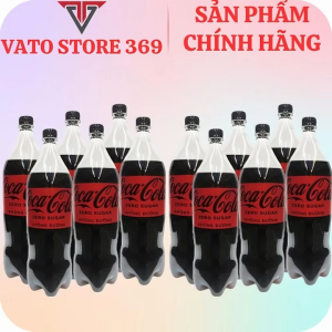Nước ngọt có ga COCACOLA ZERO không đường chai 1.5 lít