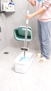 Cây lau nhà tự vắt thông minh ECOCO kháng khuẩn xoay 360 độ lau sạch khô nhanhChổi lau nhà gấp gọn