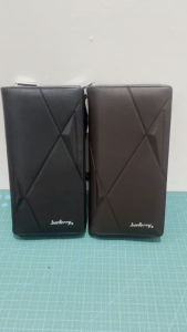 Baellerry Outlet Dompet Panjang Zipper Pria S1239 Muat HP 7 Inch Dengan Tali Pendek Bahan Kulit PU Tebal