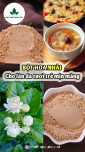 Bột hoa nhài nguyên chất 500g (Bột đắt mặt dưỡng da tự nhiên) - Chợ Thảo Dược Việt
