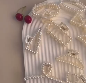 Jedai mutiara JESLYN Korean Mutiara Acrylic Hair Claw Clip girl Women Fashion