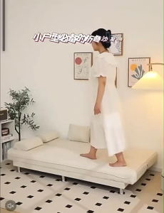 โซฟาปรับนอน โซฟา เบดโซฟา โซฟาเบด เตียง โซฟาที่นอน โซฟาพับได้ โซฟานอนได้ เตียงนอนพับได้ ที่นอนพับได้ ราคาถูกกว่า ส่งไว เนื้อผ้าลินิน พร้อมส่ง3สี กว้าง 150cm