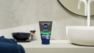 NIVEA MEN Facial Wash Bright Oil Clear Mud Foam cleanser for oily skin skincare for men 100g