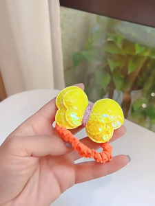 SHOPHOME - Ikat Rambut Kupu Kupu Payet Cincin Tali kunciran Cepol Anak Perempuan Korea Lucu ACC24