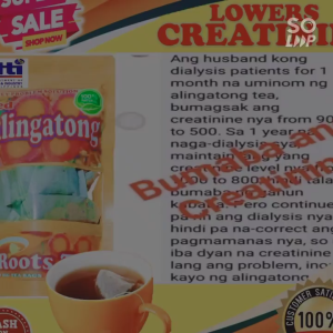 REAL RED ALINGATONG (LIPA) TEA 10PCS BIG TEA BAGS IN 1 POUCH 100 % ORIGINAL