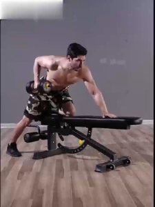 【COD】Exercise bench， Exercise bench Adjustable bench barbell bench dumbbell weight bench dumbbell lifting bench Rotate up to 90 degreesadjust 13 levels Sit Up Bench stable and strong quality leather upholstery ﻿Exercise bench