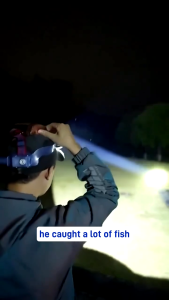 Super Bright Rechargeable High Power White Light Yellow Headlamp Waterproof Camping Light Fishing Headlight Flashlight Rechargeable LED Searchlight