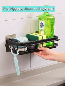 GAA Sponge Holder for Sink with Drainer Sink Organizer Kitchen accessories