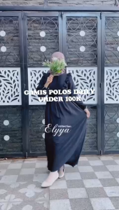Nararaya SELLA Dress Casual Simple Resleting BUSUI Crinkle Airflow LD 100 110 Elegan Look Fashion Muslim