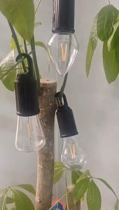 Solar/USB Lampu Camping Light 3 Lighting mode Rechargeable Lantern Waterproof High Bright Tent Light with Hook Emergency Light