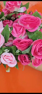 Bunga Mawar Luna Kuncup X6 + Mini Baby Breath