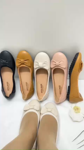 GIÀY nữ mũi tròn da thật BINNA-9 giầy da êm mềm chống trơn trượt bảo hành keo đế 2 năm