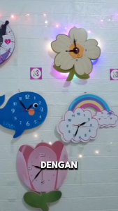 Grosir jam dinding Beli 1 GRATIS 1 hiasan dinding/jam dinding anak Tema Aesthetic/jam dinding anak karakter/jam dinding anak aesthetic