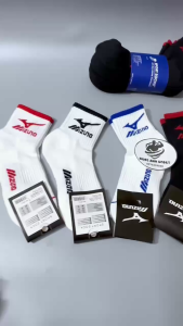 SET 5 ĐÔI - Tất vớ thể thao MIZUNO cổ lửng nhiều màu tất 3 sợi dày chất liệu cotton thấm hút mồ hôi chống trơn trượt