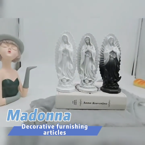 Resin Virgin Mary Statue Figure Our Lady Sculpture Handmade Religious Collection for Outdoor Wedding gift for garden Tabletop Decoration