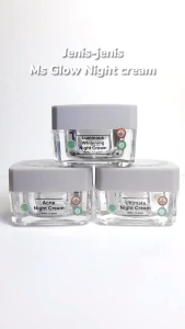 MS GLOW Night Cream Acne Untuk Kulit Berjerawat dan Kemerahan