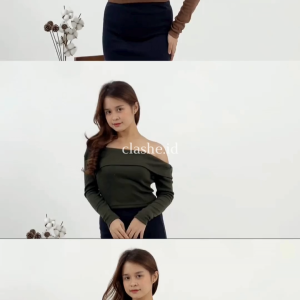 Vienna Long Sleeve Rumbai Sabrina Rib OOTD by Clashe