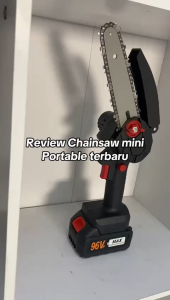 LS Gergaji listrik mini gergaji listrikmini portabel Gergaji Listrik Tanpa Kabel dengan Baterai Gergaji Listrik Portabel untuk Memotong Kayu Padat