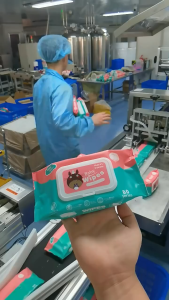 1BOX=50Packs: Non-Alcohol Baby Wipes for Sensitive Skin & Moisturizing Skincare