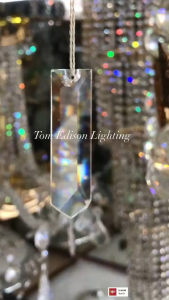 [AUSTRIAN] Kristal Balok Tombak Panah Persegi Tinggi 6cm 60mm Aksesoris Lampu Hias Chandelier Gantung Dekorasi Pernikahan Photography