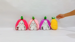 Boneka Kelinci Lucu Dibungkus Buah 7 inch Boneka Rabbit