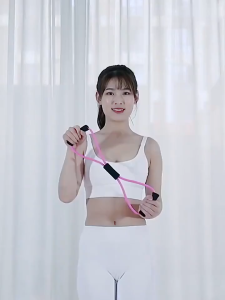 ยางยืดเลข 8 ออกกำลังกาย ยางยืดบริหารร่างกาย โยคะ ปรับสรีระร่างกาย สร้างกล้ามเนื้อ “8”Arm elastic rope