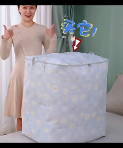 Tolsen ถุงใส่เสื้อผ้า 160L/200L ถุงเก็บผ้า ถุงใส่ผ้านวม 160L/200L กันน้ำ พับได้ กันฝุ่น มีการรับประกันจากผู้ขาย