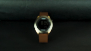 CARDIFF LCD 3004 Rose Gold Ring Hitam Jam Tangan Digital Water Resist