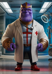 Kartu Gepok Edisi Menjadi Dokter | Gambar Umbul | Gambar Adu | Edukasi | Gambar AI