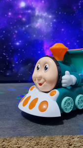 Mainan Anak Mobil Mobilan Kereta Api Electric Cute Train Bergerak Bersuara LED