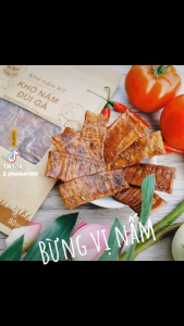 Khô nấm KT/ Khô nấm đùi gà bịch 50gr/ Thực phẩm chay Khánh Tâm