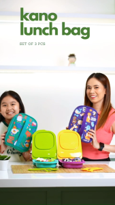 Kano Lunch Bag Set Of 3 / Tas Bekal Makan Anak Simple