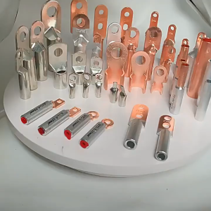 10Pcs SC35-8 Copper Lugs Ring SC Series Ring Connector Tinned Copper Terminal Lugs Cable Connectors