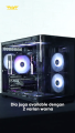 Armaggeddon AQUARON X CURVE Fish Tank Design Gaming PC Case with Dual Chamber | See Thru Side Panel. 