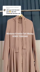 Mukena Terusan Dewasa 3in1 Crinkle Premium Terbaru Jumbo