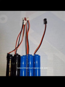 BATERAI Mainan Anak RC Speaker Senter Type 14500 3.7V 3000mAh Soket HITAM PUTIH MERAH XH PH