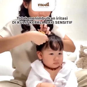 Moell Nourish Hair Everyday - Hair Lotion | Menutrisi & Merawat Rambut Bayi With Candelnut Oil