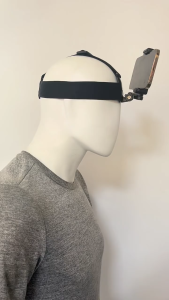 Penyanggah ikat kepala Handphone / Action Camera untuk Vlog Elastic Headband Holder