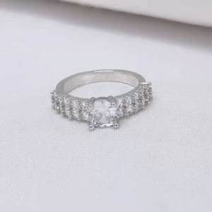 Cincin Silver  Xuping Wanita Aksesoris Fashion Awet Tahan Lama Anti Karat Cocok Untuk Harian G9-6D