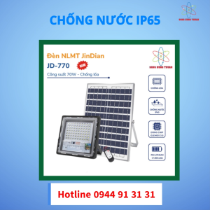 Đèn Pha Led Năng Lượng Mặt Trời JINDIAN 70W JD-770