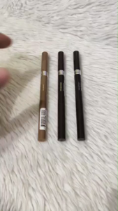 Rimmel Brow This Way Fill & Sculpt Eyebrow Definer Soft Pencil and Brush Duo Creamy Glide On Formula - All Day Wear - Transfer-proof Fade-proof 0.25g