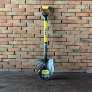 Viking Engineered Series Durable Fiberglass Handle Spade Shovel with D-Grip - Tempered Steel Blade for Gardening and Digging
