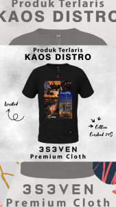 T-shirt Baju Kaos Distro Premium Pria Dewasa klasik cotton 24 S - 3S3ven Clothing Official