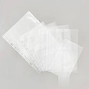 BabyShop-C1105 Zipper Pocket Binder A6 Transparan 6 Hole / Transparent Hand Book Bags Ziplock Tempat