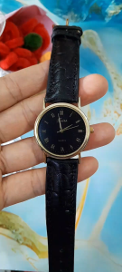 Đồng hồ nữ CURRENT dây da màu đen size 34mm  second hand si nhật- đã qua sử dụng
