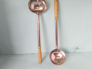 Irus Soup Stainless Steel Tebal Gagang Kayu Anti Panas 12 cm