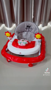 Toykidsshop รถหัดเดิน รถเด็กหัดเดิน รถหัดเดินเด็ก เจ้ากบน้อย มีเสียงดนตรี ปรับระดับได้/พับเก็บได้ No.5035