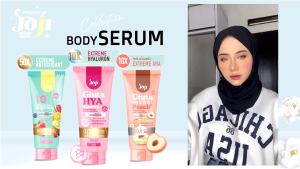 JOJI Secret Young Gluta Vit C E A Peach Booster Bright Body Serum Lotion / Body Lotion / Lotion Serum / Whitening Lotion 330ml